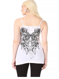 Womenâ€™s WHITE V-Neck Spaghetti Strap Top
