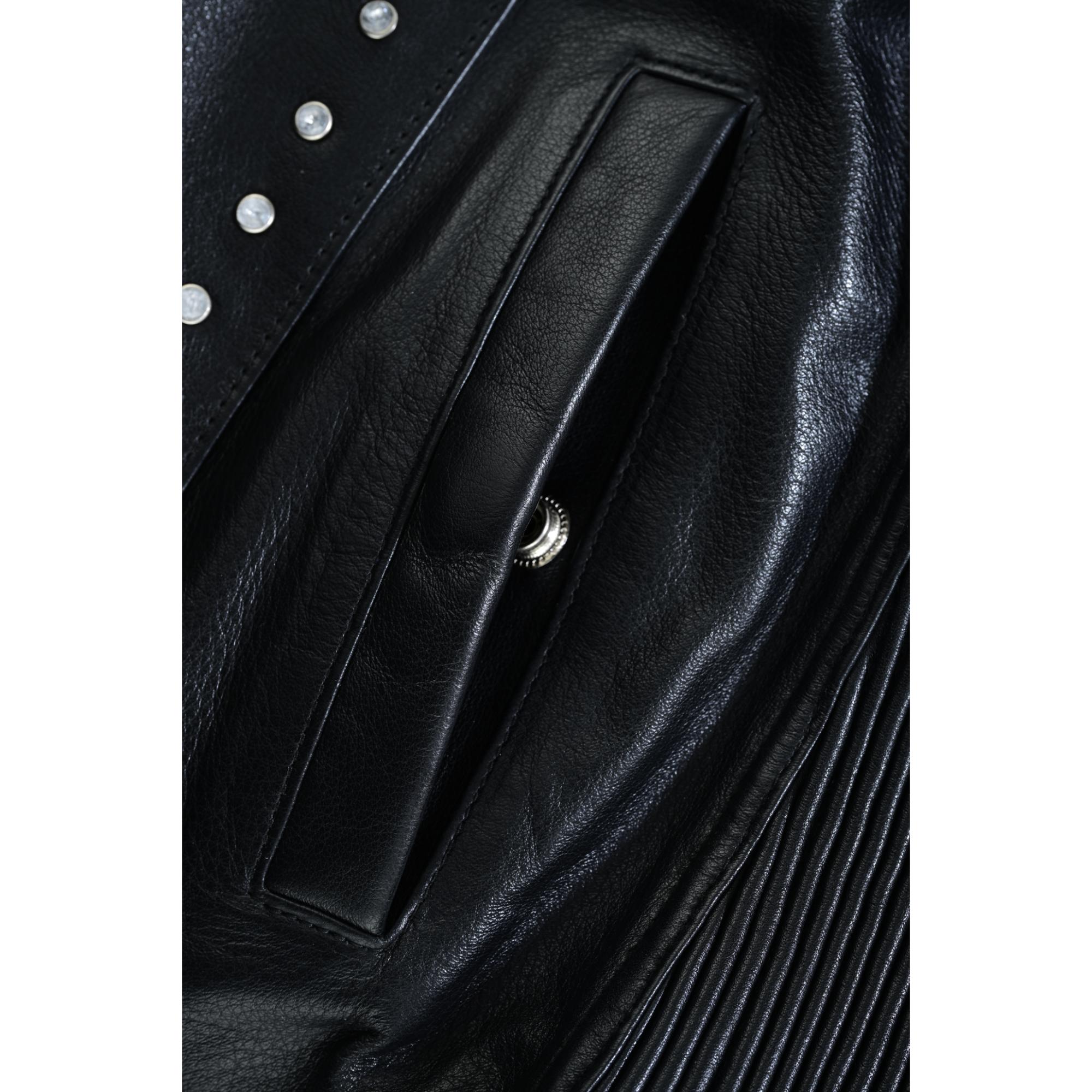 Biker Babe Women's Studded Leather Motorcycle Vest