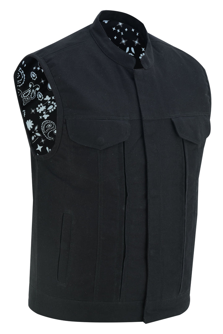 Men's Modern Utility Style Canvas Vest