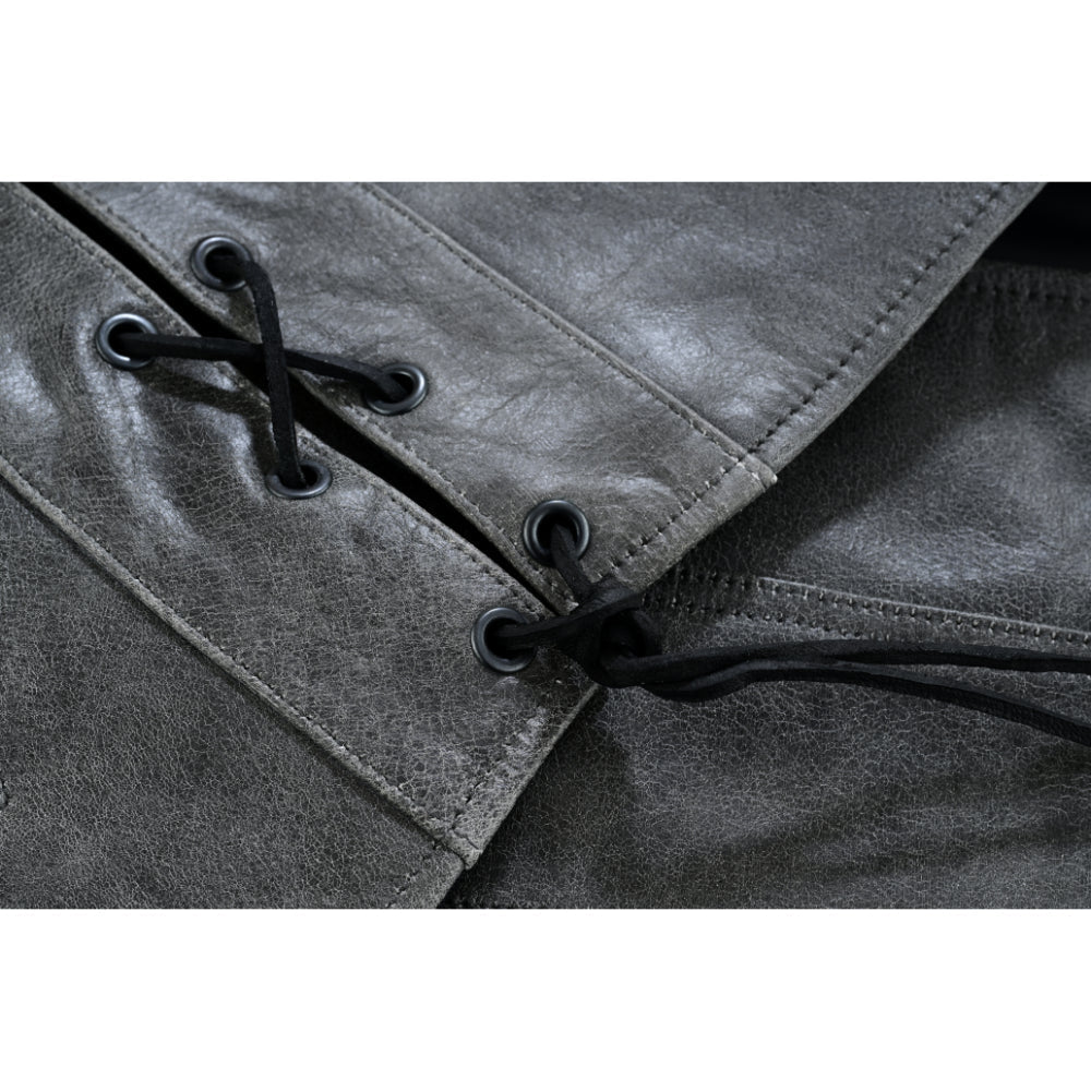 Men's Gray Single Back Panel Smart Access Pockets Vest