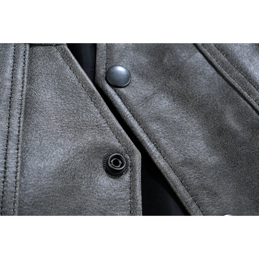 Men's Gray Single Back Panel Smart Access Pockets Vest