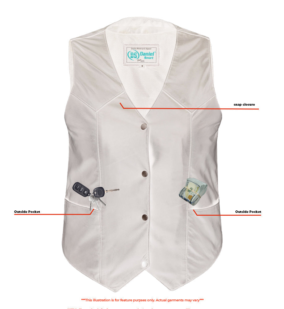 Women's Classic Plain Side Vest