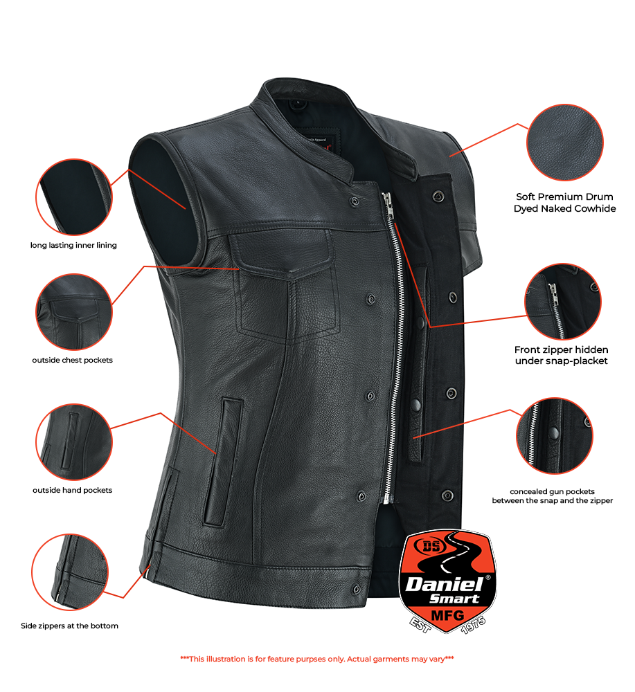 Women's Premium Single Back Panel Concealment Vest