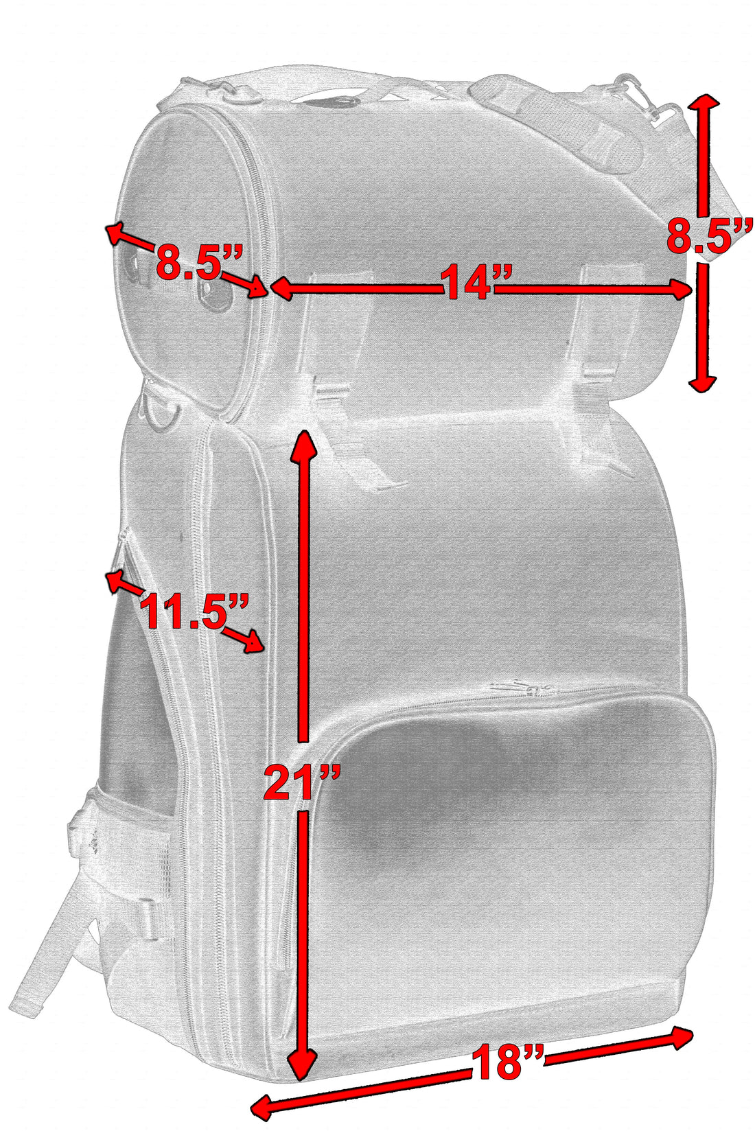 Updated Touring Sissy Bar Bag