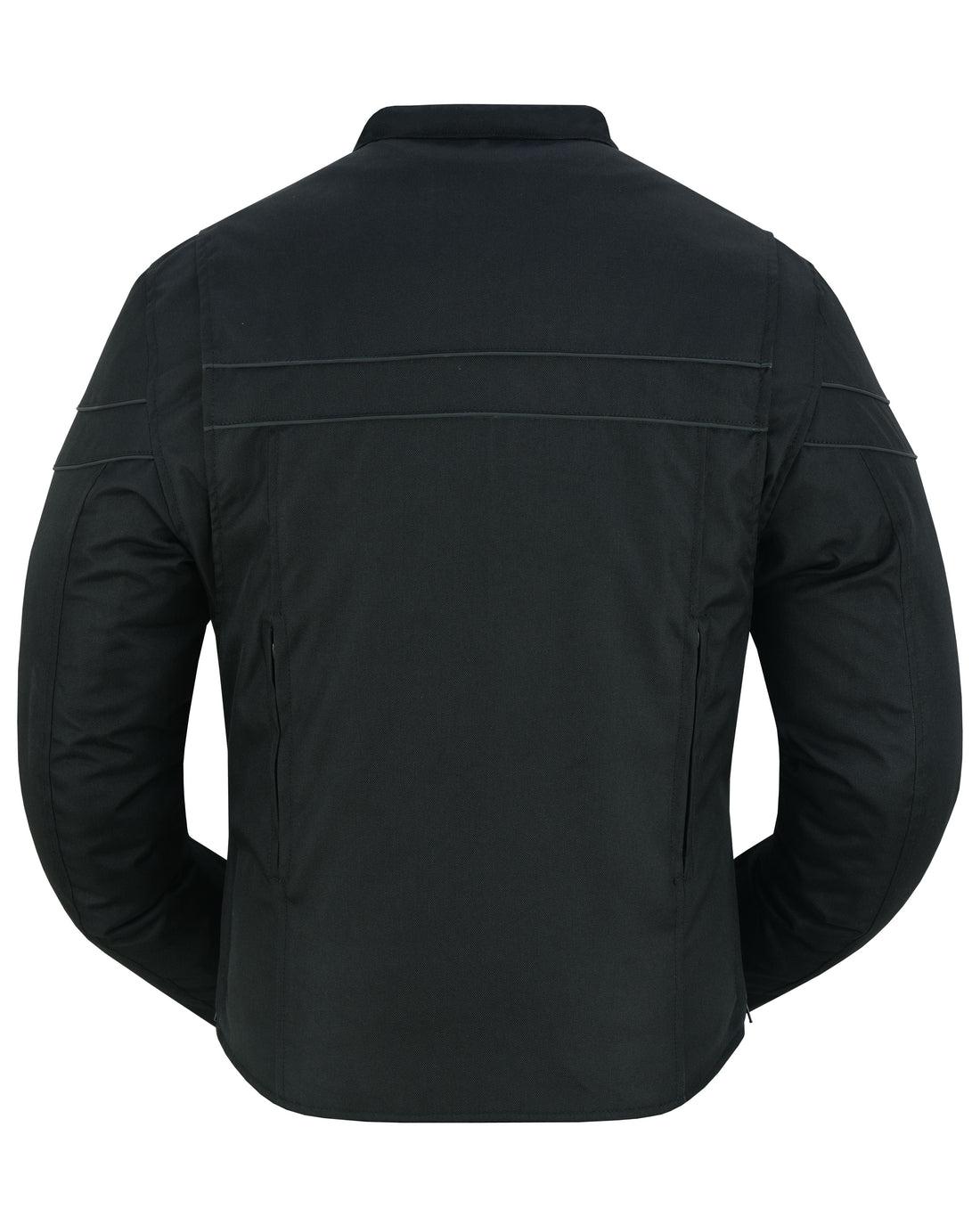 All-Season Men's Textile Motorcycle Jacket with Reflective Stripes