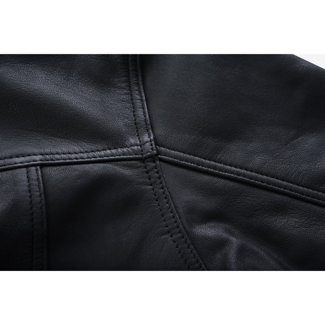Men's Premium Lightweight Black Leather Shirt