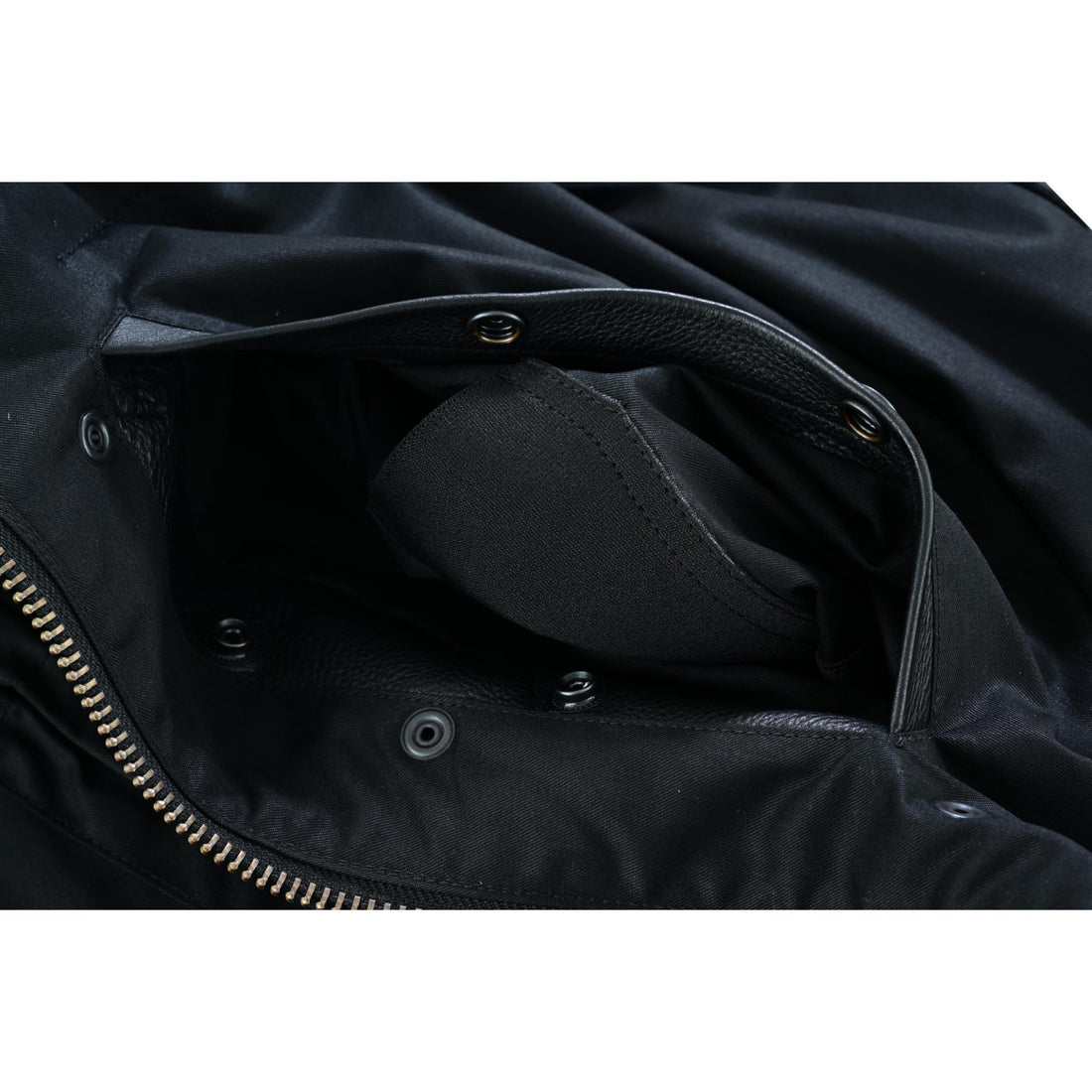 Men's Black Leather Motorcycle Vest with Upgraded Style