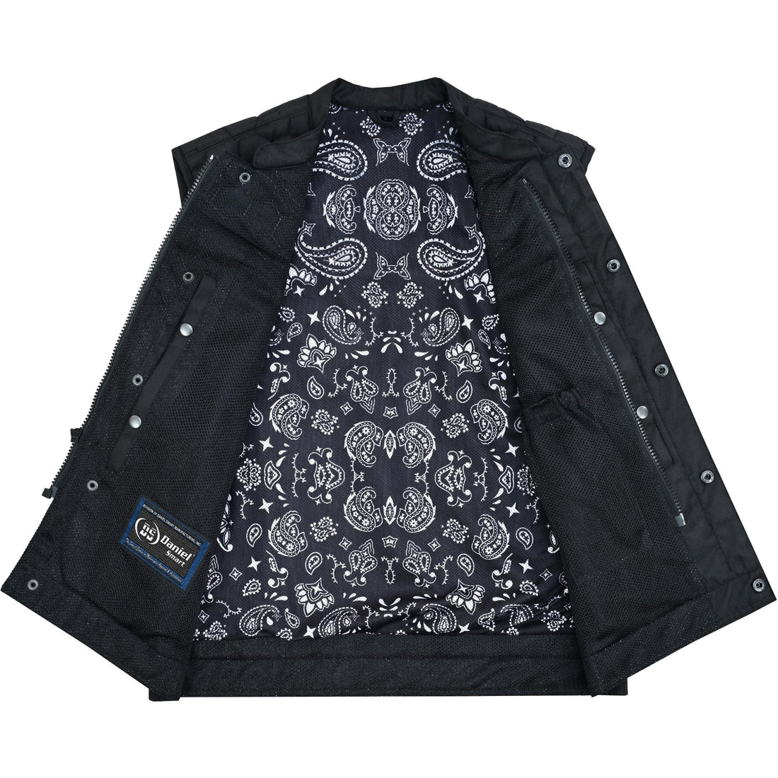 Mesh Rave Men's Black Mesh Textile Vest