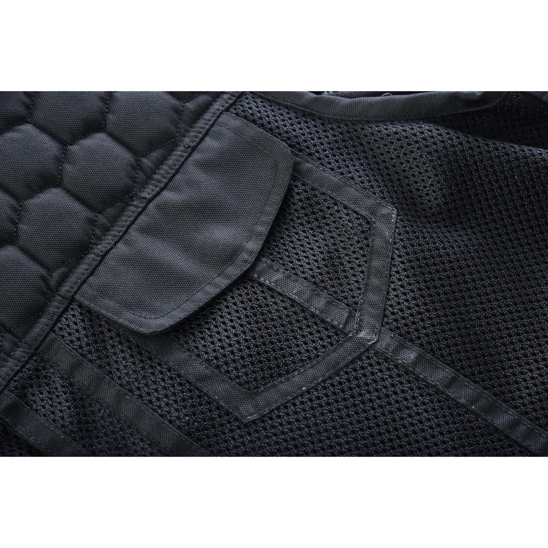 Mesh Rave Men's Black Mesh Textile Vest