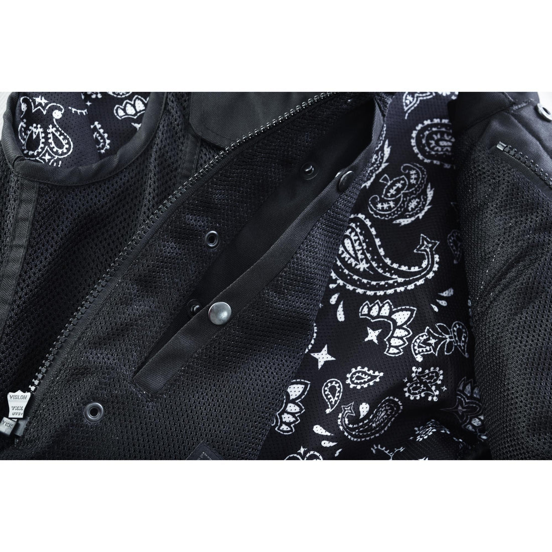Mesh Rave Men's Black Mesh Textile Vest
