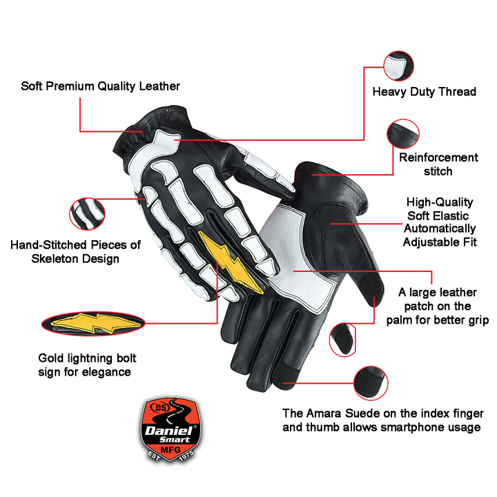 Men's Devil Hands Leather Gloves - Renegade Classics