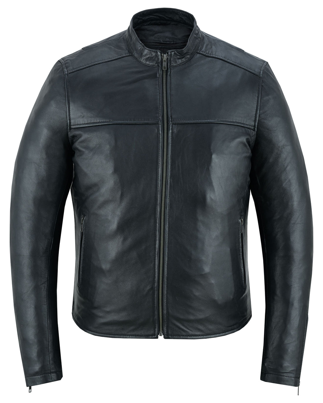 Wanton Men's Fashion Lambskin Leather Jacket â€“Black