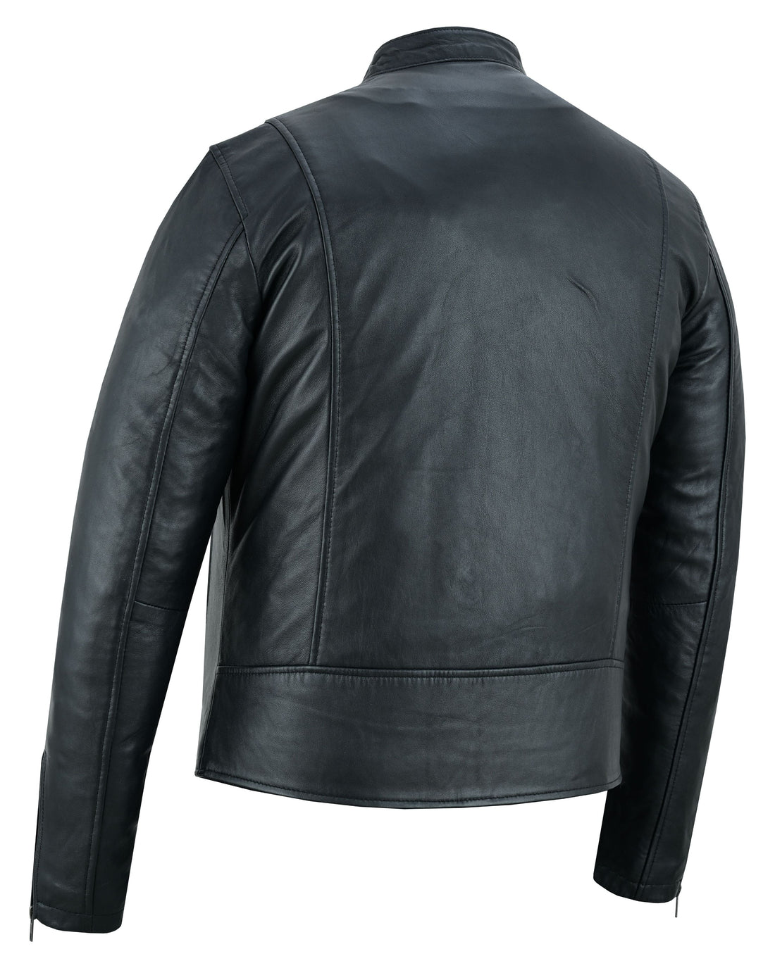 Wanton Men's Fashion Lambskin Leather Jacket â€“Black