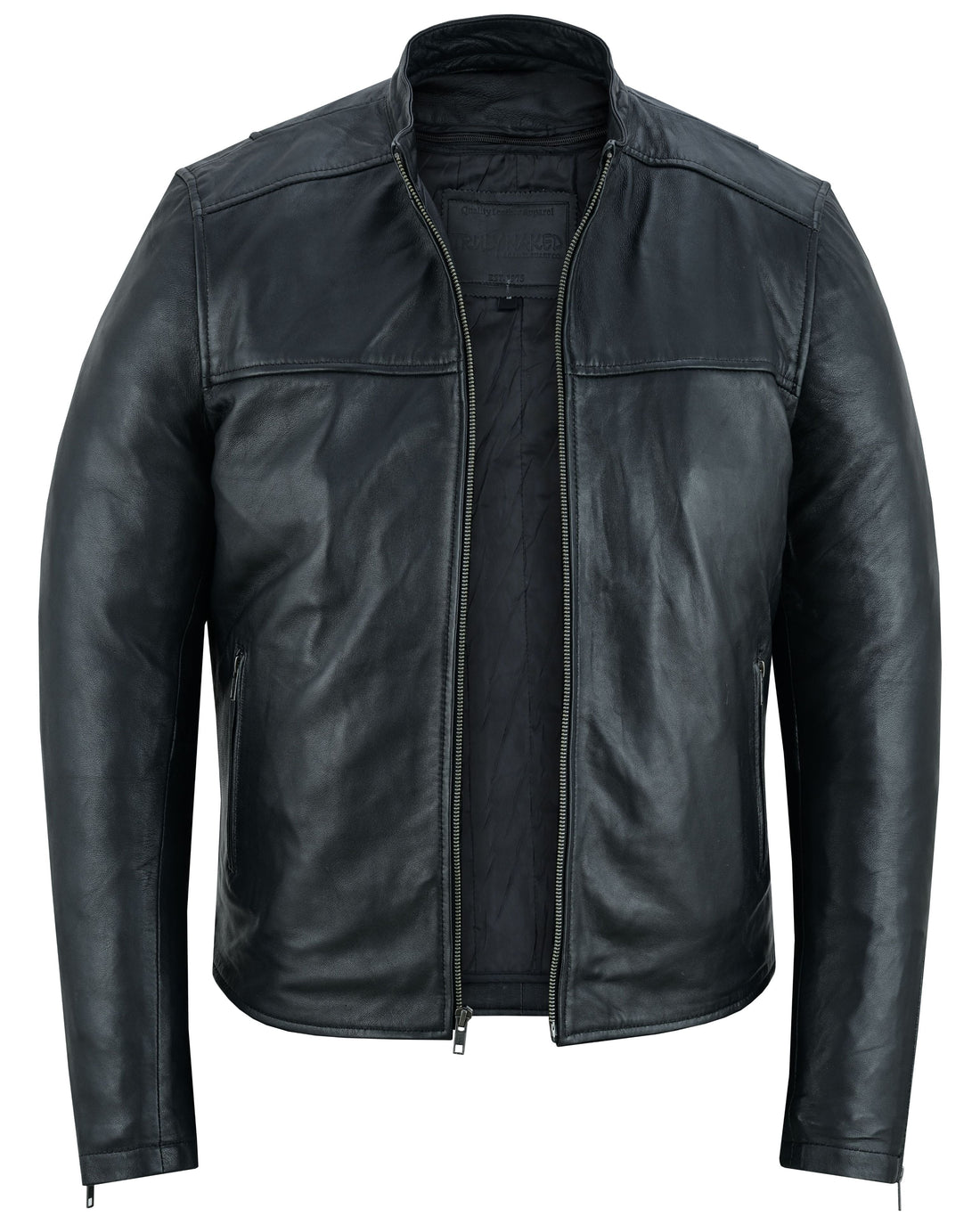 Wanton Men's Fashion Lambskin Leather Jacket â€“Black