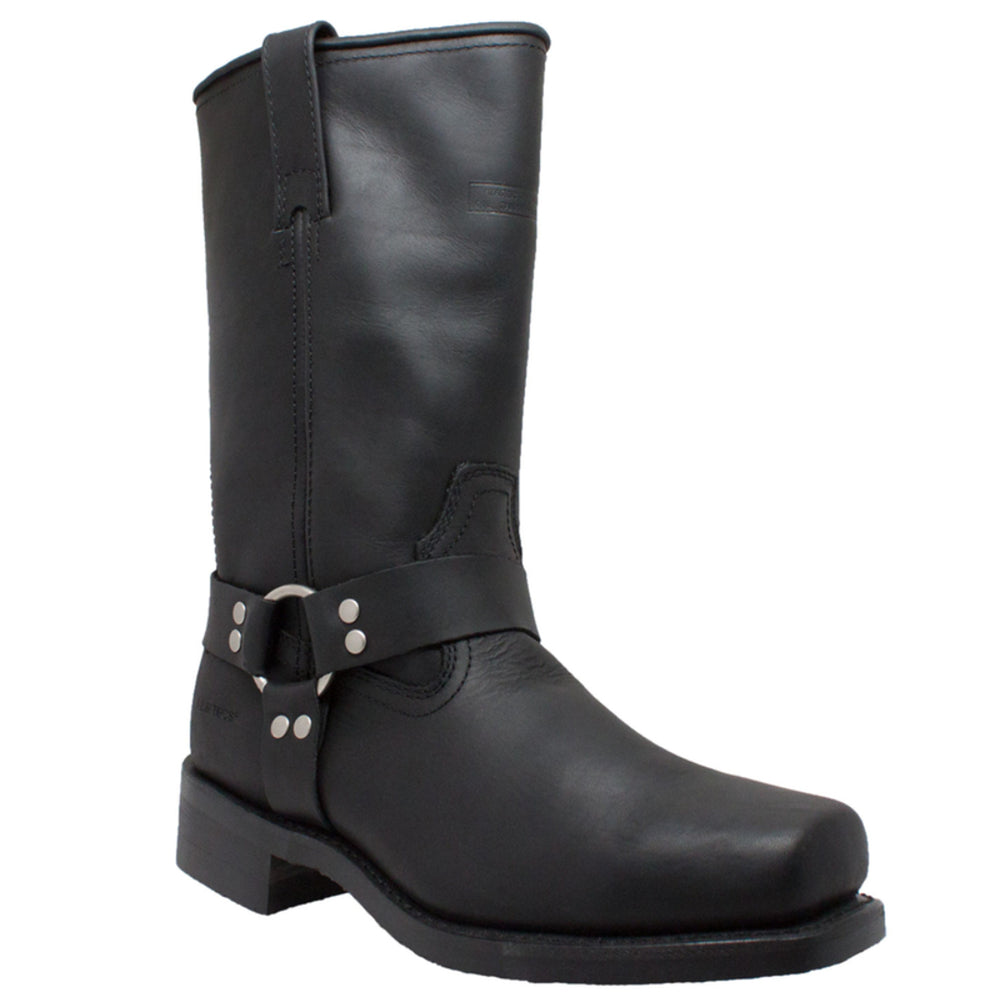 Blacktread Menâ€™s leather motorcycle boots