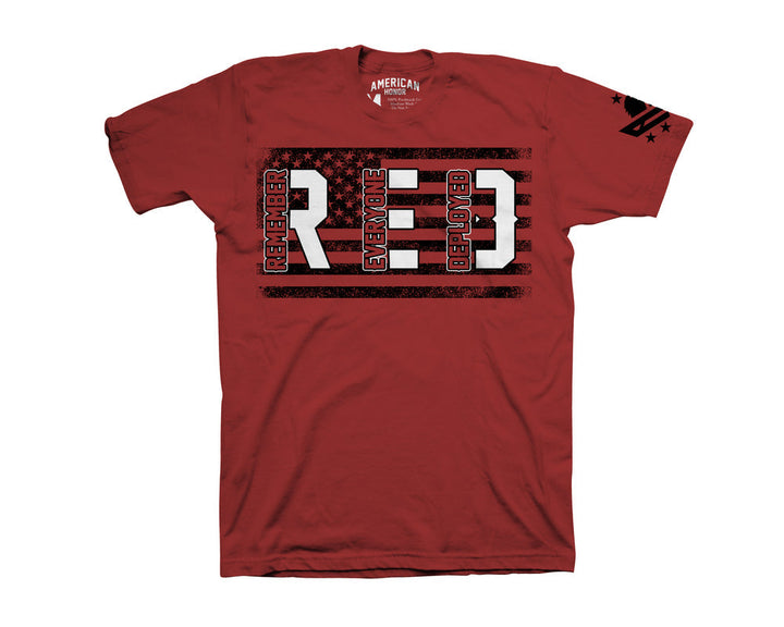 Men's RED T-Shirt â€“ Remember Everyone Deployed â€“ T shirt