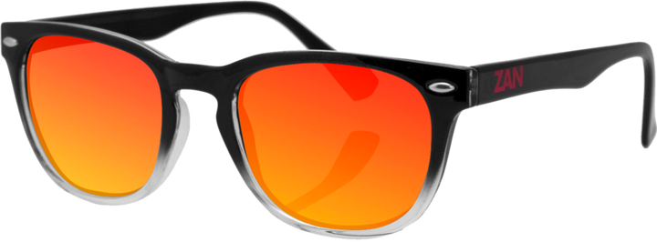 EZNV3 NVS Sunglass, Black Gradient Frame Smoked Crimson Mirrored len