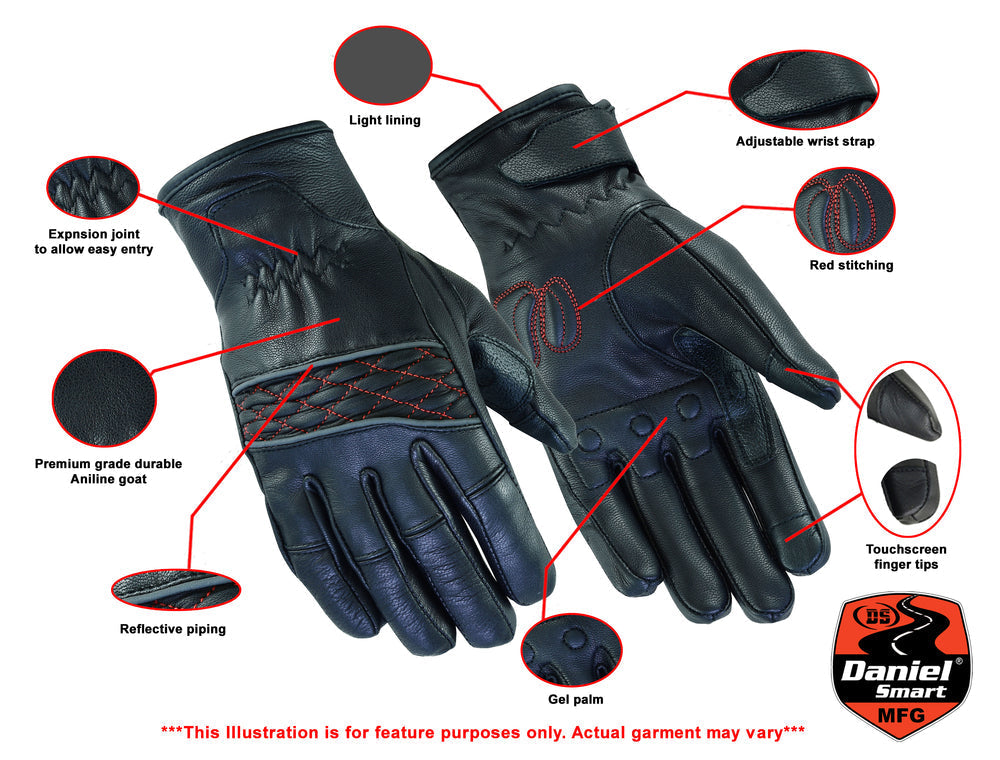 Women's Cruiser Glove (Black / Red)