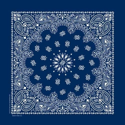 NT442 Bandana Paisley Navy