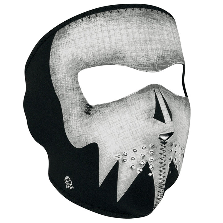 WNFM81G ZANÂ® Full Mask- Neoprene- Gray Skull, Glow in the Dark