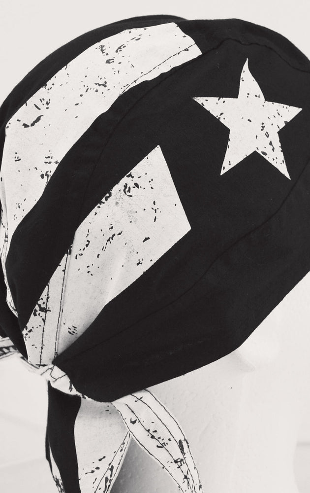 Z93 FlydannaÂ®, Cotton, Black & White Vintage American Flag