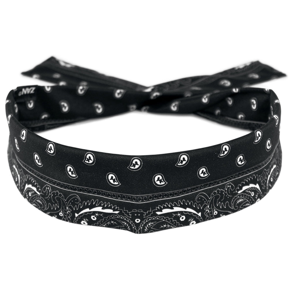 DP11 CooldannaÂ® Polyester, Black Paisley