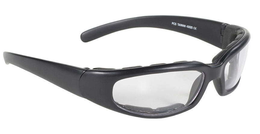 4325 Rally Wrap Padded Blk Frame/Clear Lens