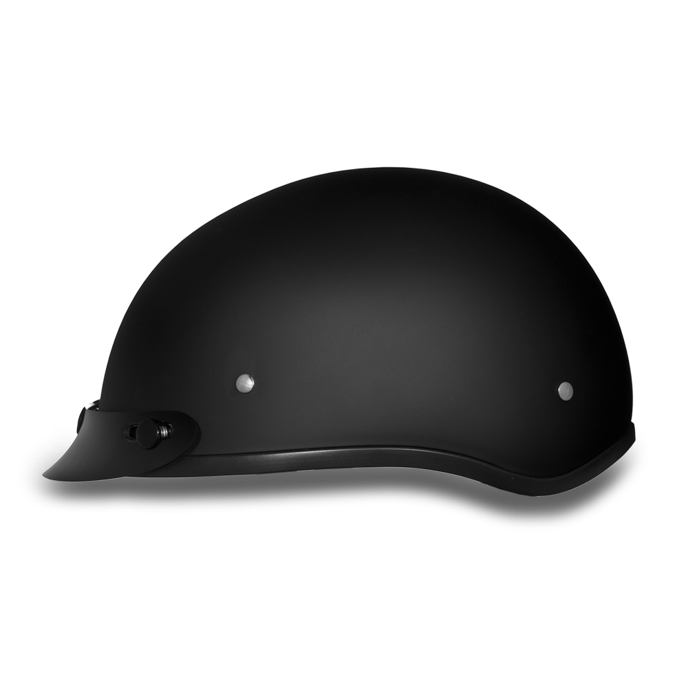 DOT Approved Daytona Skull Cap Helmet â€“ Dull Black