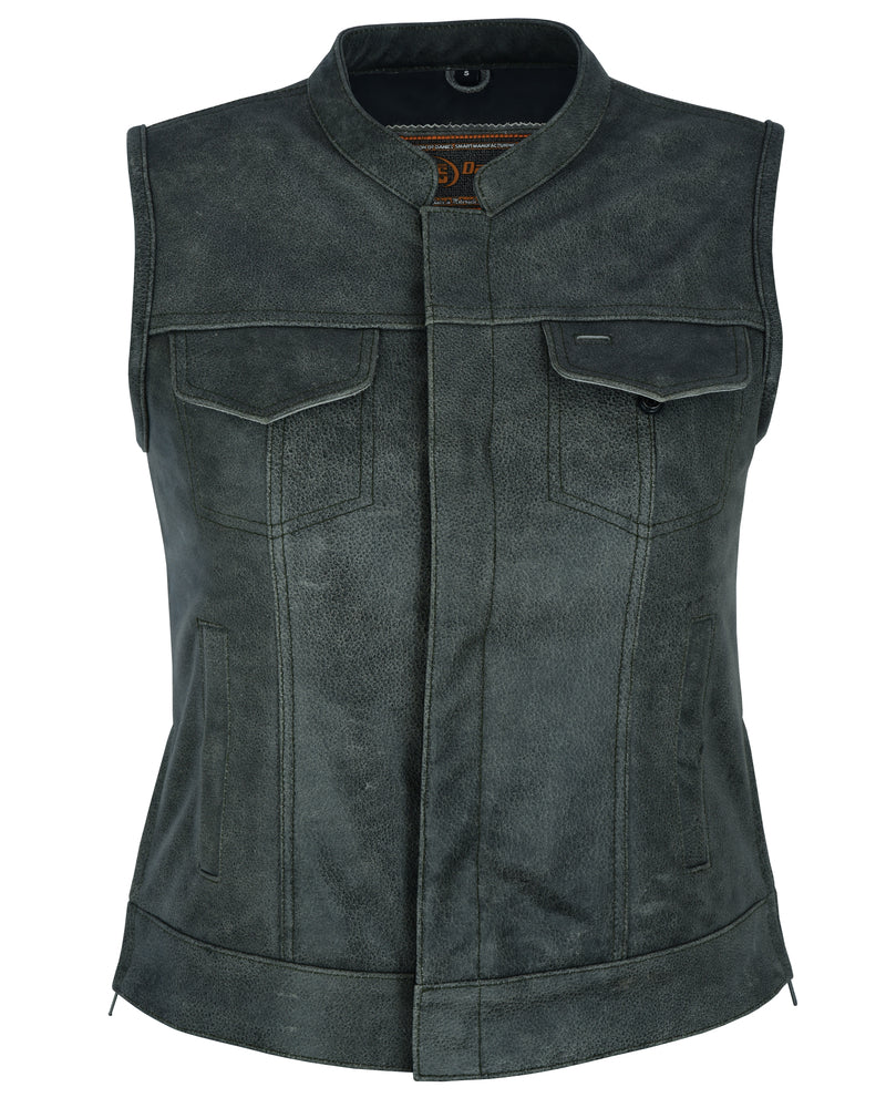 Women's Premium Single Back Panel Concealment Vest - GRAY