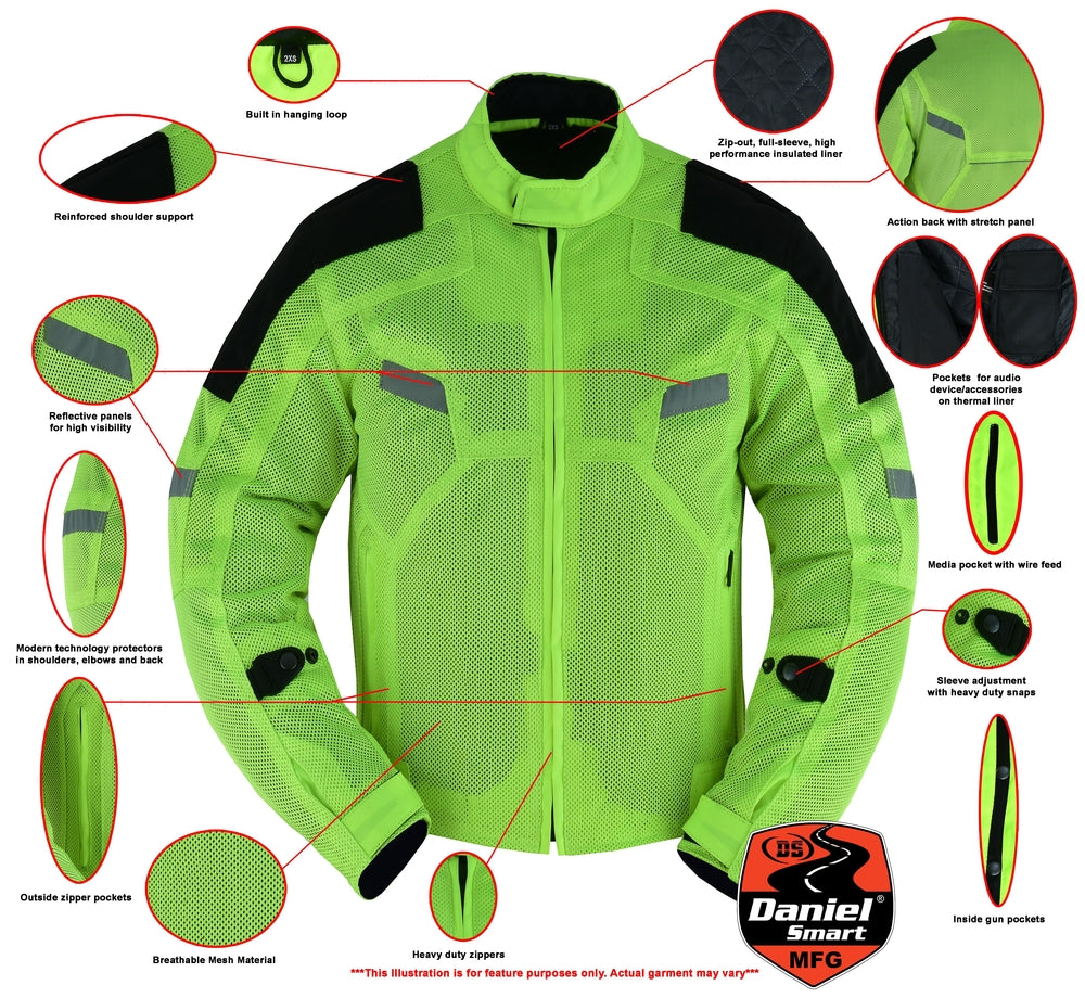 Men's High-Vis Performance Mesh Jacket â€“ Protective & Stylish