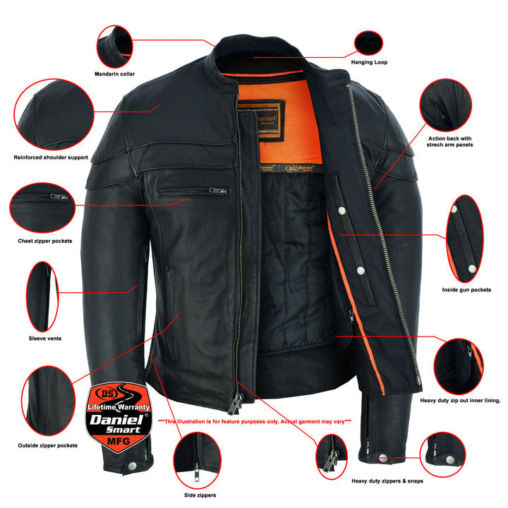 Men's Tall Sporty Scooter Jacket â€“ Naked Cowhide