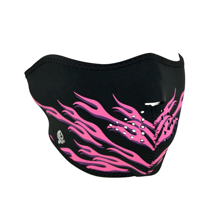 WNFM54H ZANÂ® Half Mask- Neoprene- Pink Flames