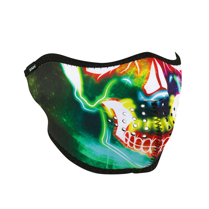 WNFM98H ZANÂ® Half Mask- Neoprene- Neon Skull