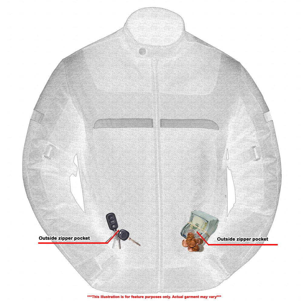 Men's Black Racer Mesh Jacket â€“ Protective Design