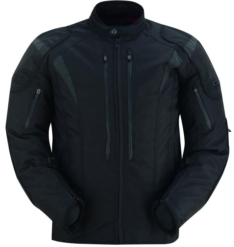 Men's Blast Black Micro Mesh Motorcycle Jacket â€“ Ventilated