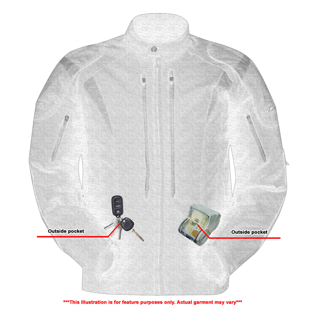Men's Blast Black Micro Mesh Motorcycle Jacket â€“ Ventilated