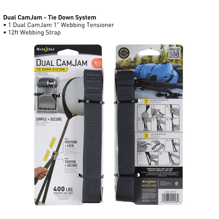 CJD12-9-R3 DUAL CAMJAMÂ® TIE DOWN SYSTEM 12'