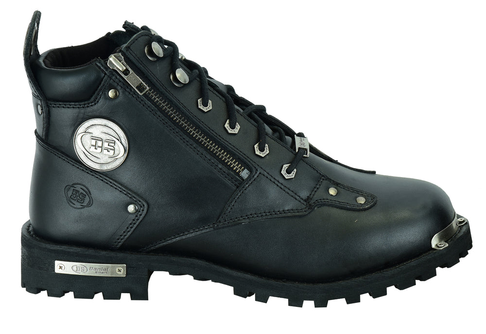 Men's 6'' Side Zipper Plain Toe Boot