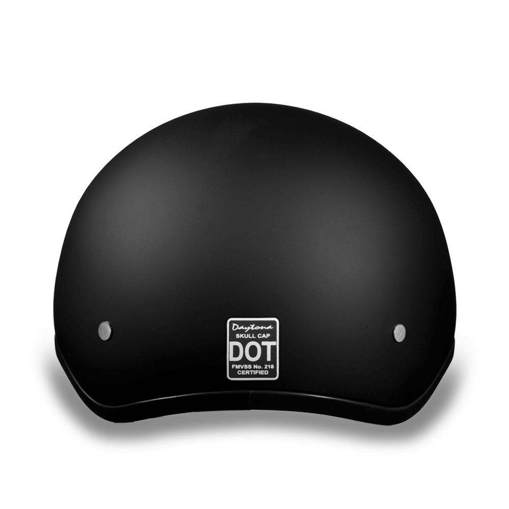 DOT Approved Daytona Skull Cap Helmet â€“ Dull Black