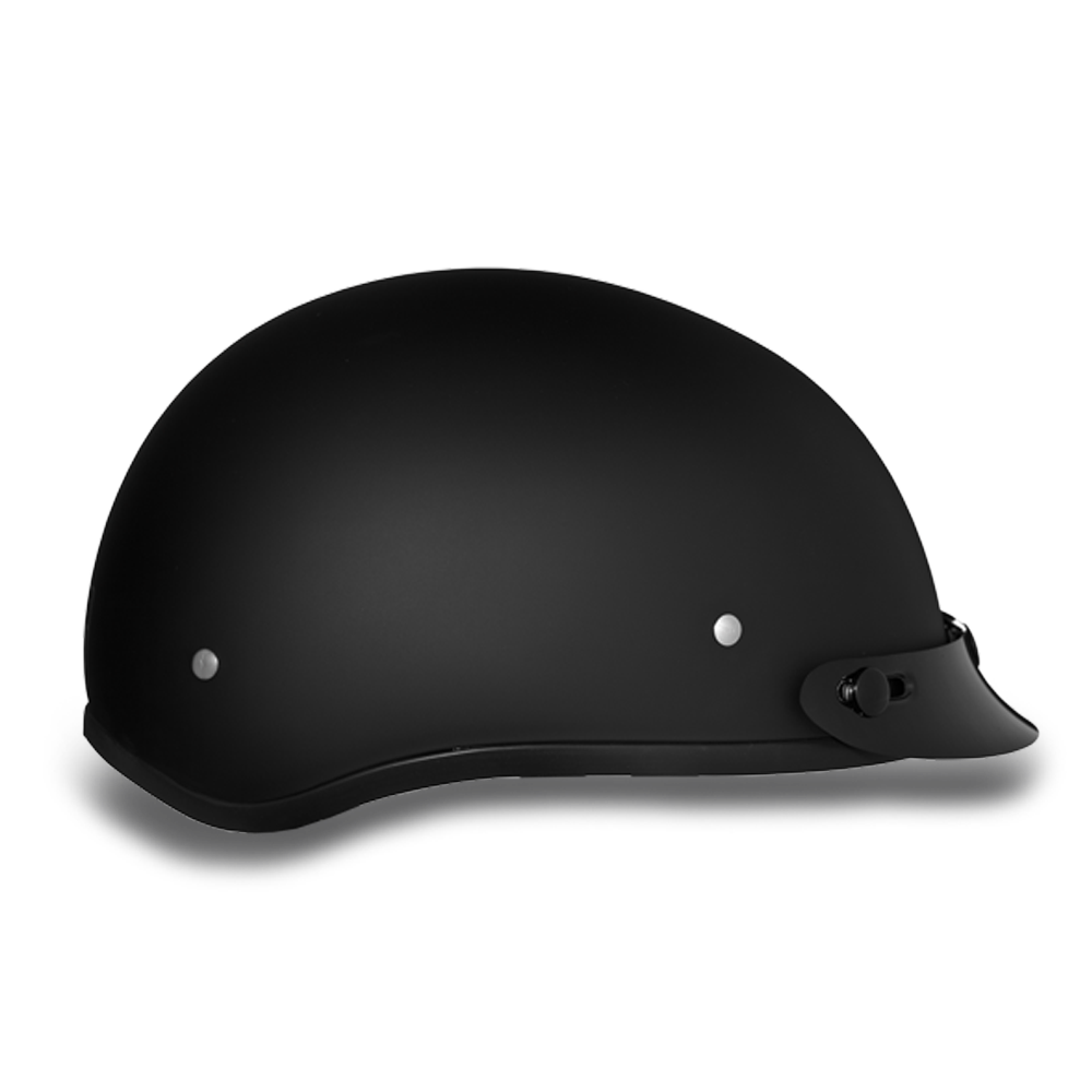 DOT Approved Daytona Skull Cap Helmet â€“ Dull Black