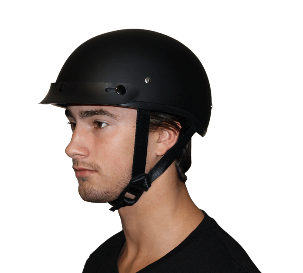 D6-USA â€˜DAYTONA SKULL CAPâ€™ with USA Flag and Eagle Half Face Helmet