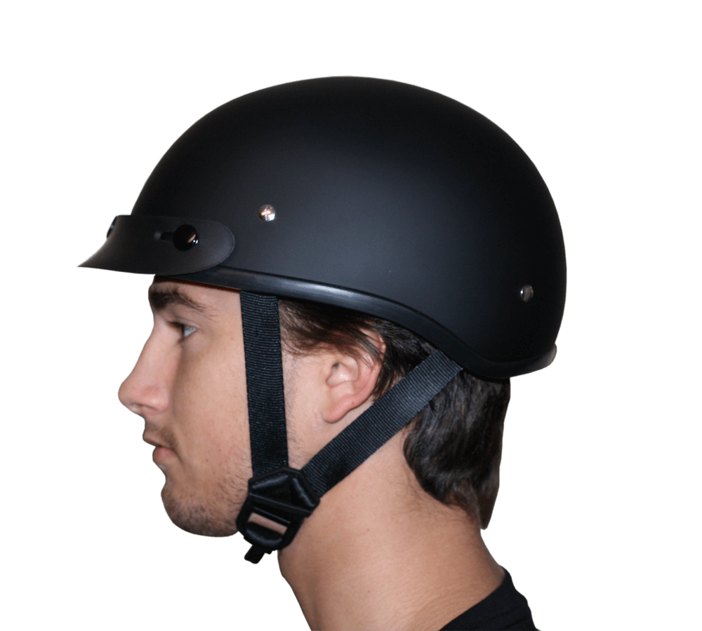 D6-USA â€˜DAYTONA SKULL CAPâ€™ with USA Flag and Eagle Half Face Helmet