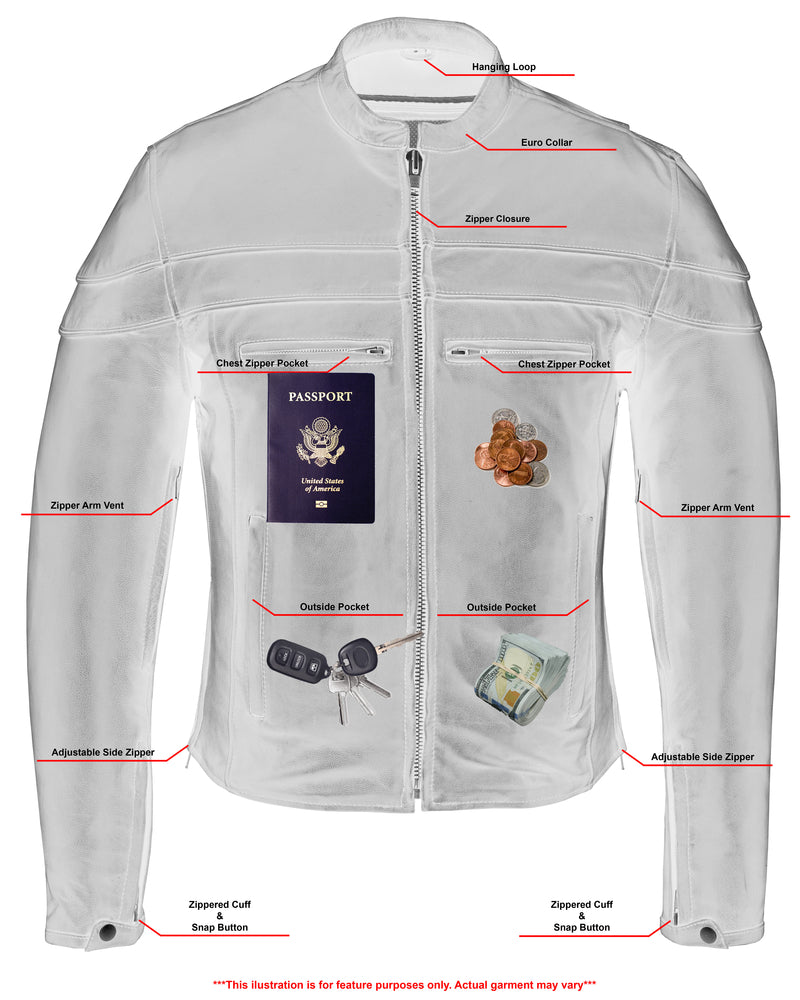 Men's Tall Sporty Scooter Jacket â€“ Naked Cowhide