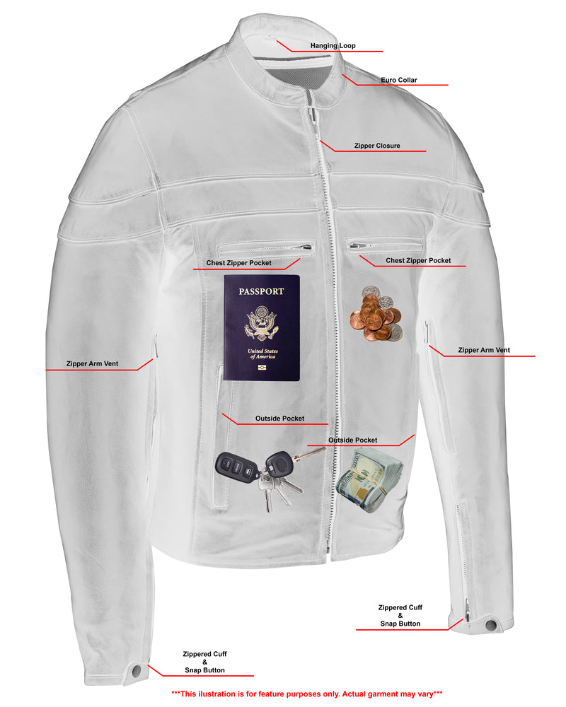 Men's Tall Sporty Scooter Jacket â€“ Naked Cowhide