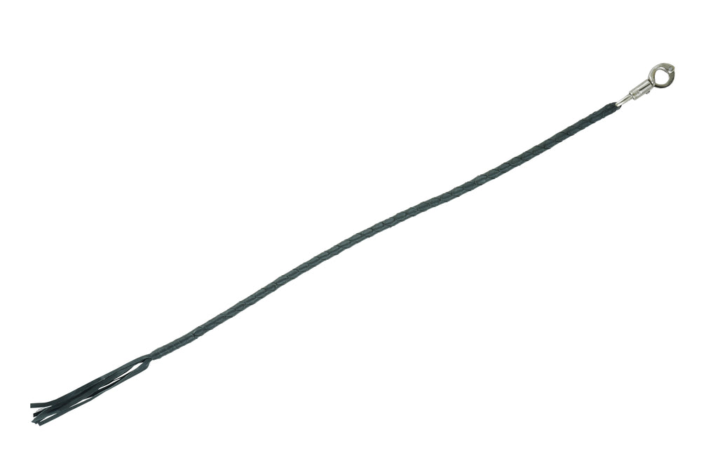 GBW21 Leather Biker Whip - Black